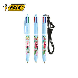BIC 4 Colours Pastel + Lanyard Ballpen Corporate Gift Singapore