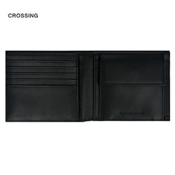 Crossing Infinite Bi-Fold Leather Wallet With Coin Pocket [13 Card Slots] RFID Corporate Gifts Singapore