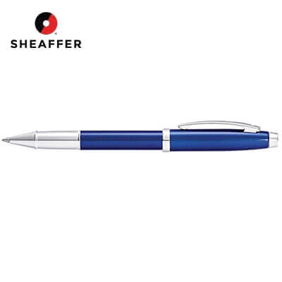 Sheaffer® 100 Glossy Blue with Chrome Trims Rollerball Pen Corporate Gifts Singapore