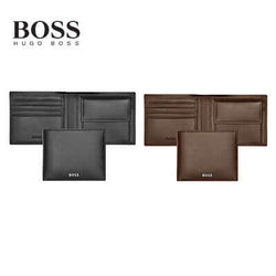 Hugo Boss Coins Purse Classic Smooth in black and brown, perfect for corporate gift or everyday use.