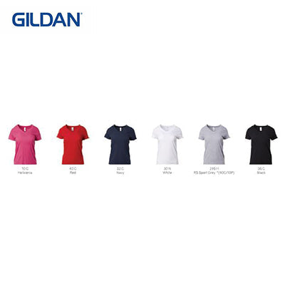 Gildan Cotton Ladies V-Neck T-Shirt Corporate Gifts Singapore