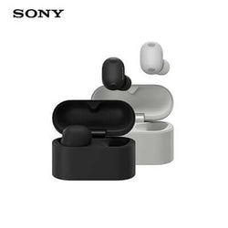 Sony Wireless Noise Cancelling Headphones WF-1000XM6 in black and white charging cases.