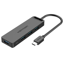 Vention 5-in-1 USB-C Hub with 4 USB Ports, featuring four USB ports for seamless device connectivity.