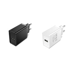 Vention 1-Port USB Wall Charger 12W in black and white, perfect as a Corporate Gift for fast charging.