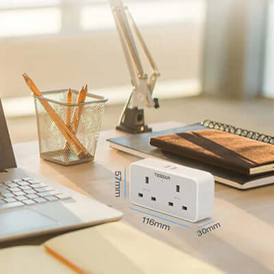 TESSAN Wall Socket Multi Plug Extension with 2 USB Port Corporate Gifts Singapore