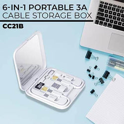 6 in 1 Multicable Box with Mirror and Phone Stand Corporate Gifts Singapore