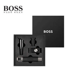 Hugo Boss Wine Set Iconic Black luxury wine accessories in elegant BOSS box, perfect for corporate gift.