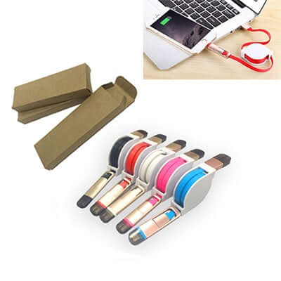 2 in 1 Retractable Data Cable Corporate Gifts Singapore