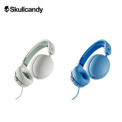 Skullcandy Grom® Wired Over-Ear Headphones for Kids in white and blue color options.