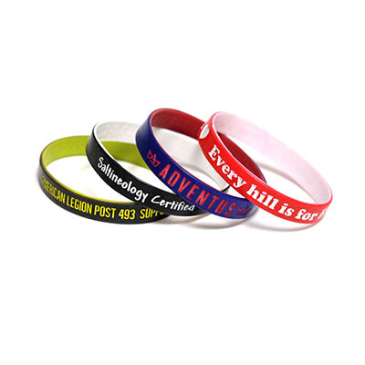 Custom Colour Coated Silicone Wristband Corporate Gifts Singapore