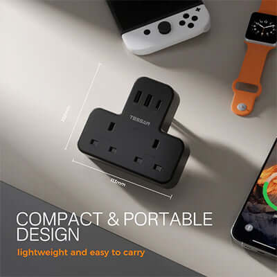 TESSAN Multi Plug Extension Wall Adapter with USB C Corporate Gifts Singapore