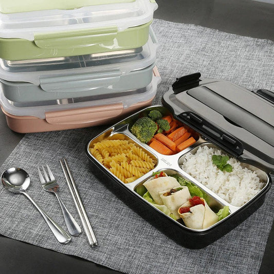 Stainless Steel Lunch Box with Compartments Corporate Gifts Singapore
