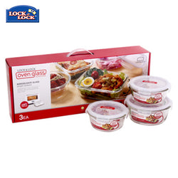 Lock & Lock Euro Glass Container 3pcs Set Corporate Gifts Singapore