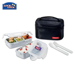 Lock & Lock 2-tier BPA Free Lunch Box with Cutlery Corporate Gifts Singapore