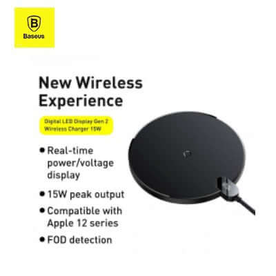 Baseus 15W Digital LED Display Wireless Charger Corporate Gifts Singapore