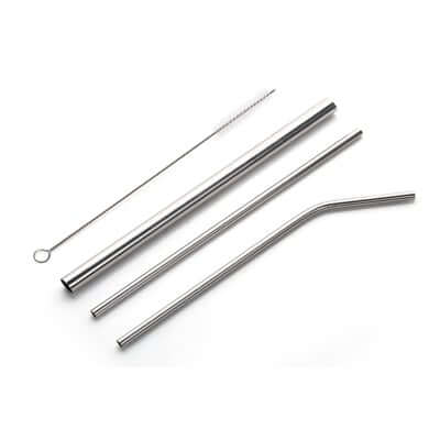 4 Pieces Stainless Steel Straw Set Corporate Gifts Singapore