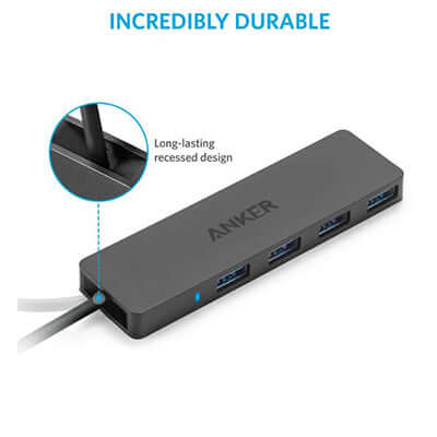 Anker 4-Port USB 3.0 Ultra Slim Data Hub Corporate Gifts Singapore