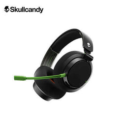 Skullcandy SLYR® Pro Wireless Multi-Platform Gaming Over-Ear Headset in black with green accents.