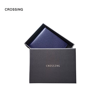 Crossing Elite Bi-fold Leather Wallet With Flap And Coin Pouch RFID Corporate Gifts Singapore