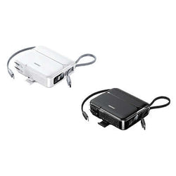 Remax RPP-553 Powerbank with Wall Plug 20000mAh in black and white, convenient dual-color design.