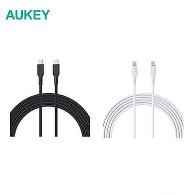 Aukey CB-KCC101/CB-KCC102 100W Braided USB C to C Cable with Kevlar Core Corporate Gifts Singapore