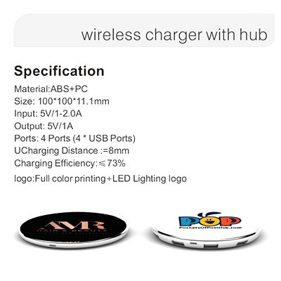Wireless Charger with USB Hub Corporate Gifts Singapore