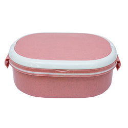 Oval Wheat Fiber Lunch Box with spoon Corporate Gifts Singapore