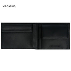 Crossing Infinite Slim Leather Wallet With Coin Pocket [5 Card Slots] RFID Corporate Gifts Singapore