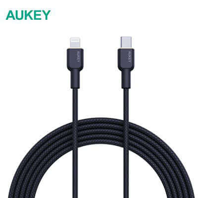 Aukey CB-KCL1/CB-KCL2 Circlet CL Nylon Braided USB-C to Lightning Cable Corporate Gifts Singapore