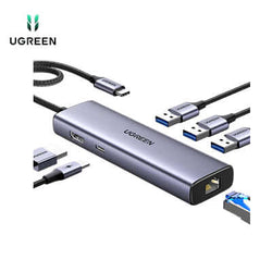 UGREEN Revodok 6 in 1 USB C Hub Gigabit Ethernet Adapter with 4K HDMI Corporate Gift Singapore