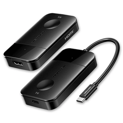 Vention Wireless USB-C to HDMI™ Transmitter and Receiver for seamless 4K streaming, ideal corporate gift.