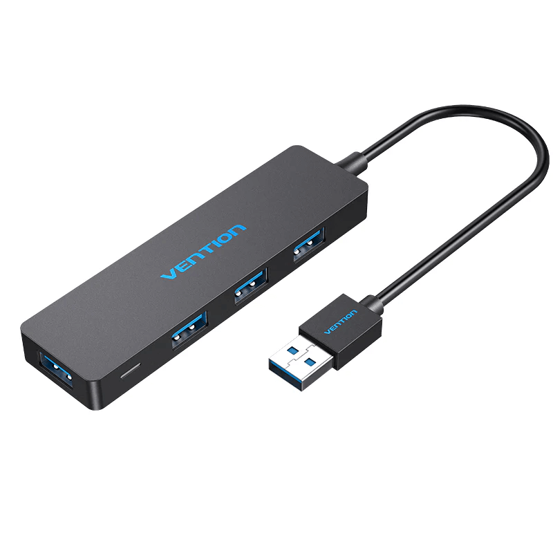 Vention 4-in-1 USB 3.0 Hub with four ports for enhanced connectivity and fast data transfer.