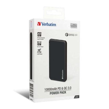 Verbatim 10000mAh 18W PD & QC 3.0 Power Pack Corporate Gifts Singapore