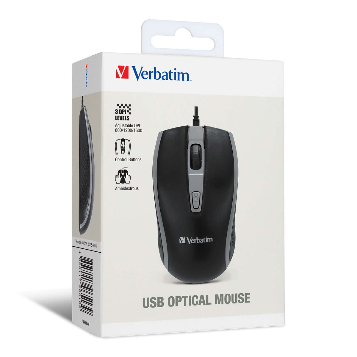 Verbatim USB Optical Wired Mouse 66513 Corporate Gifts Singapore