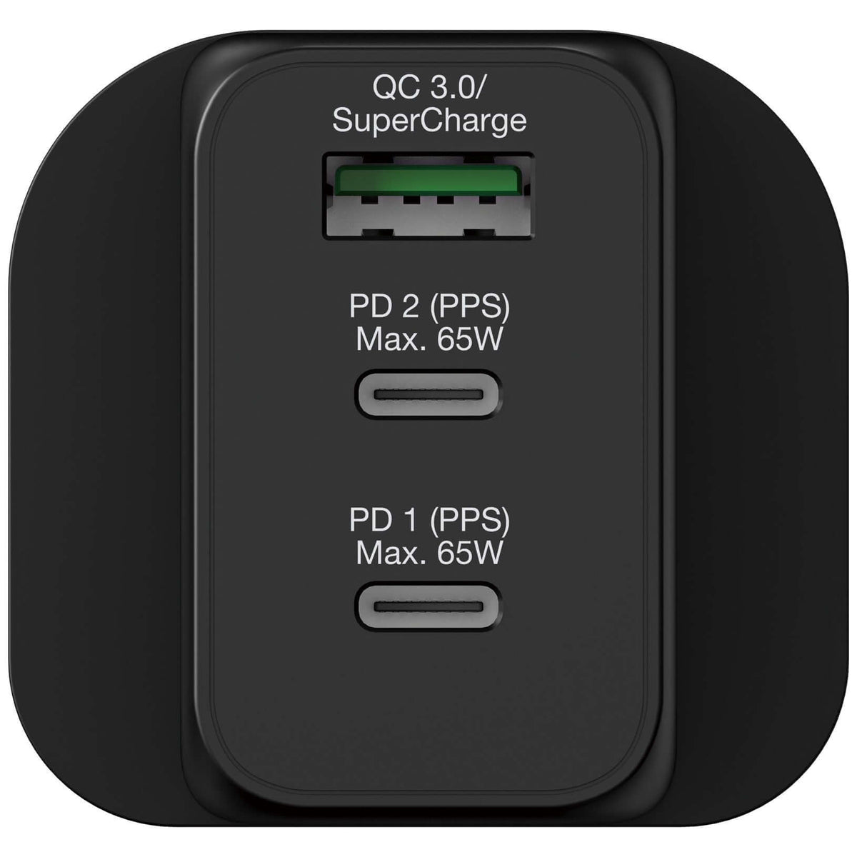 Verbatim 3 Port 65W PD 3.0 & QC 3.0 GaN Charger Corporate Gifts Singapore