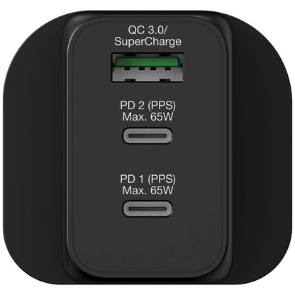 Verbatim 3 Port 65W PD 3.0 & QC 3.0 GaN Charger Corporate Gifts Singapore