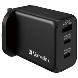 Verbatim 3 Port 65W PD 3.0 & QC 3.0 GaN Charger Corporate Gifts Singapore