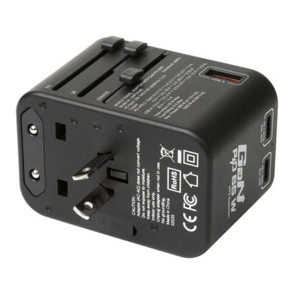 Verbatim 3 Port 65W PD 3.0 & QC 3.0 GaN Universal Travel Adaptor Corporate Gifts Singapore