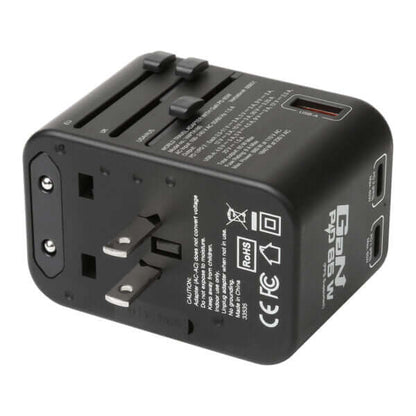 Verbatim 3 Port 65W PD 3.0 & QC 3.0 GaN Universal Travel Adaptor Corporate Gifts Singapore