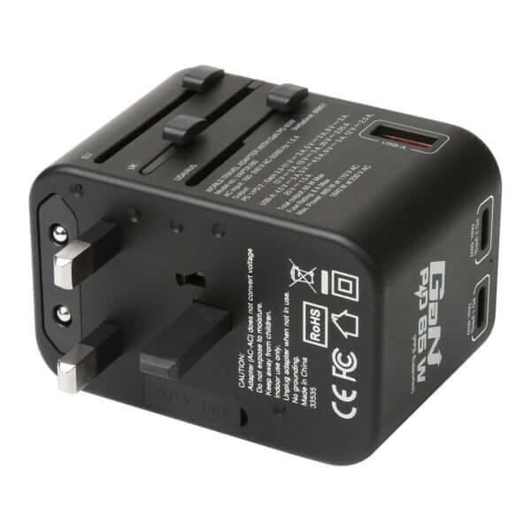 Verbatim 3 Port 65W PD 3.0 & QC 3.0 GaN Universal Travel Adaptor Corporate Gifts Singapore