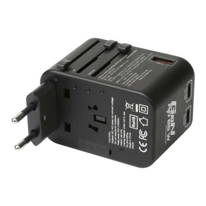 Verbatim 3 Port 65W PD 3.0 & QC 3.0 GaN Universal Travel Adaptor Corporate Gifts Singapore