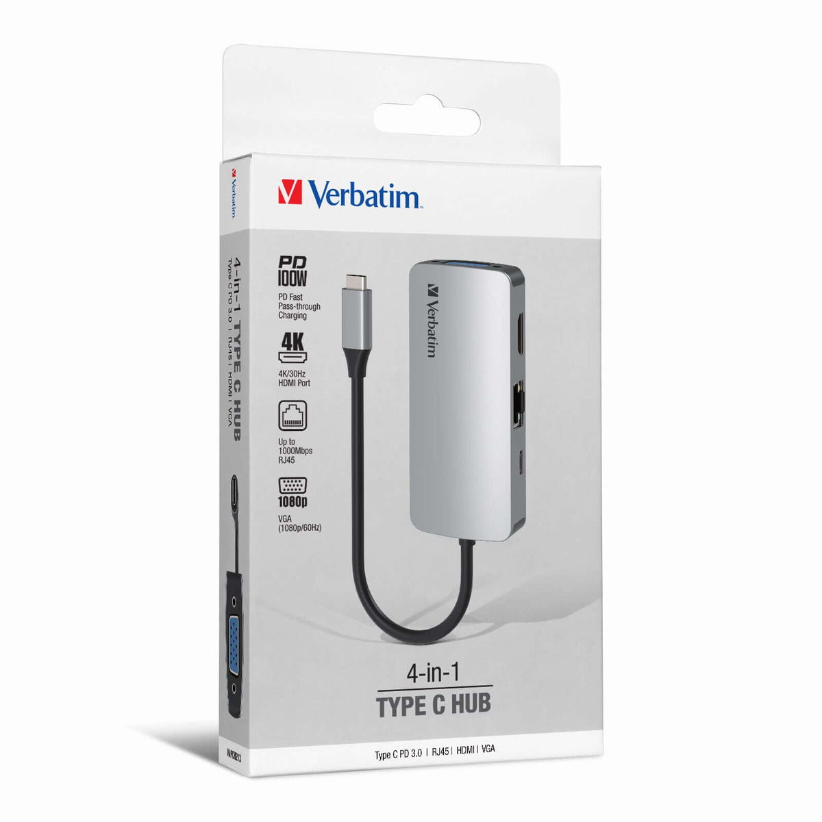 Verbatim 4-in-1 Type C Hub 66955 Corporate Gifts Singapore