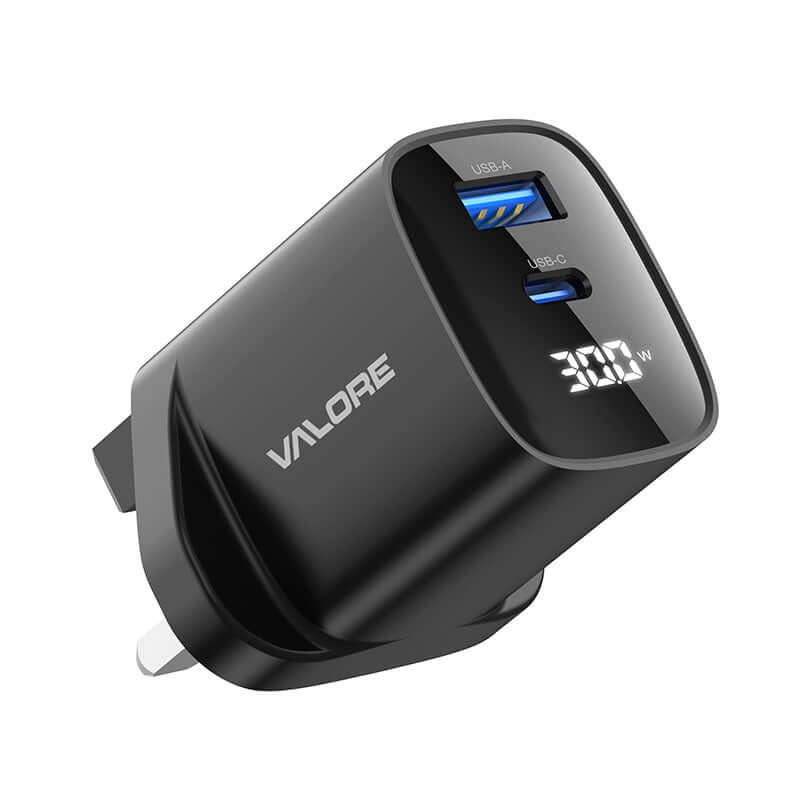 Valore PD30W GaN Wall Charger with Digital Display (PA-001) Corporate Gifts Singapore