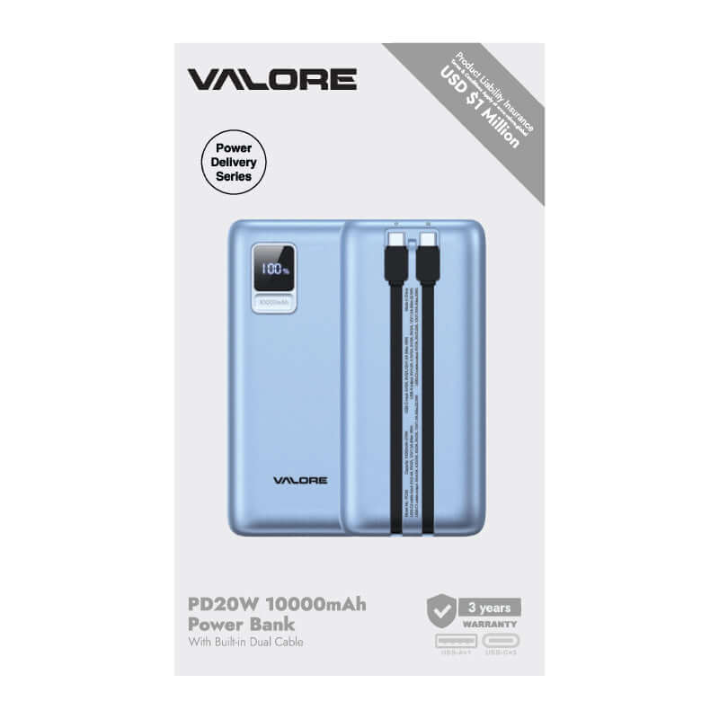 Valore PD20W 10,000mAh Power Bank (PD33) Corporate Gifts Singapore