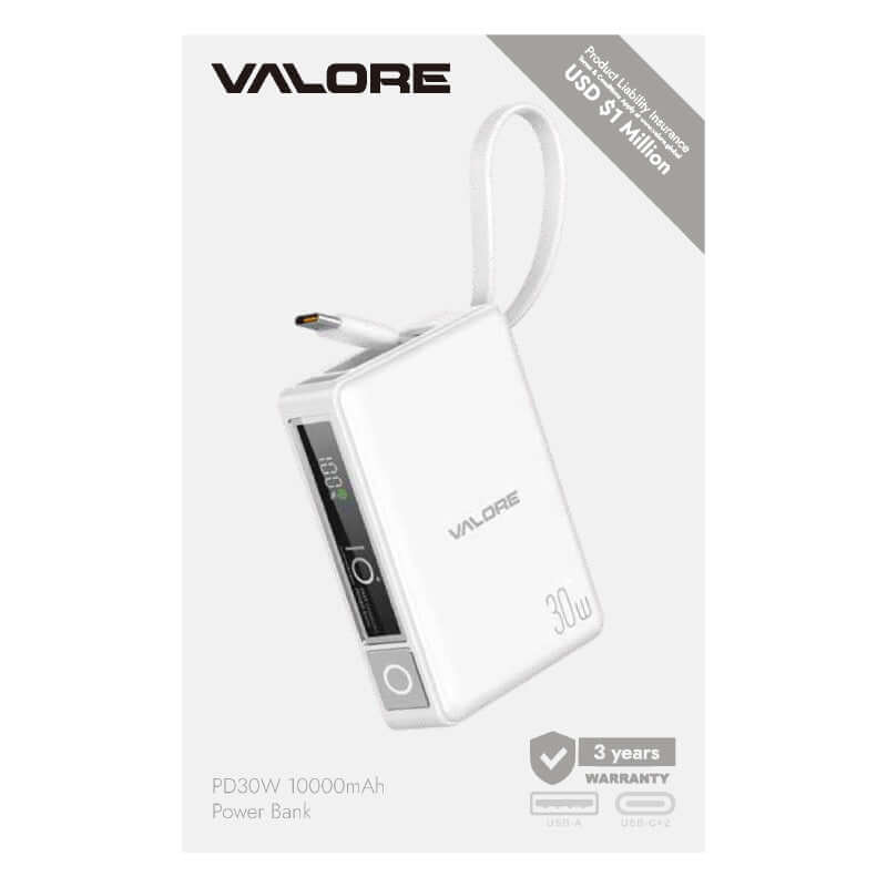 Valore PD30W 10000mAh Power Bank (PD34) Corporate Gifts Singapore