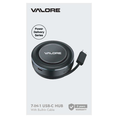 Valore 7-in-1 USB-C Hub with Built-in Cable (MH-005) Corporate Gifts Singapore