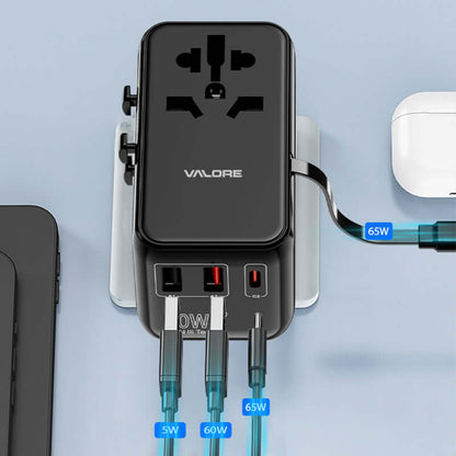 Valore PD70W Universal Travel Adaptor with Retractable Cable (UTA-002) Corporate Gifts Singapore