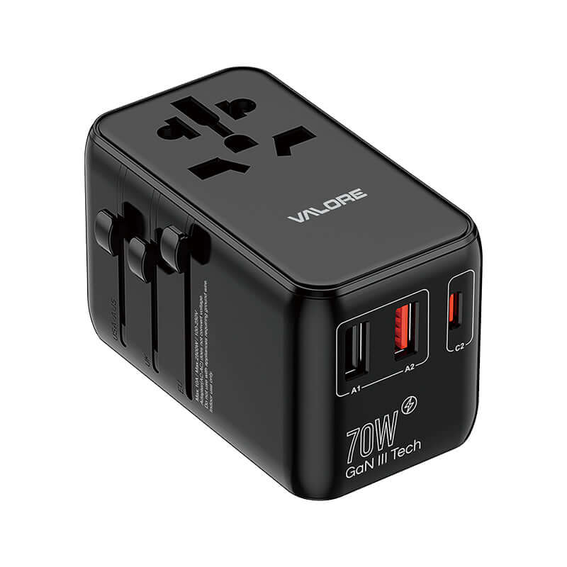 Valore PD70W Universal Travel Adaptor with Retractable Cable (UTA-002) Corporate Gifts Singapore