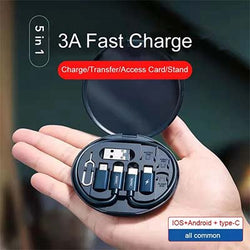 Multicable 5 in 1 3A Fast Charge with Phone Stand Corporate Gifts Singapore
