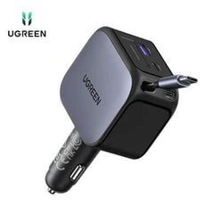 UGREEN Nexode Car Charger 145W with Retractable USB-C Cable Corporate Gift Singapore